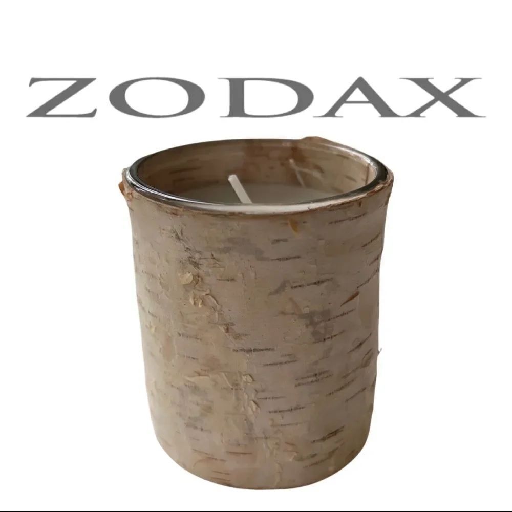 Zodax Birchwood Fragrance Free Candle • NWT